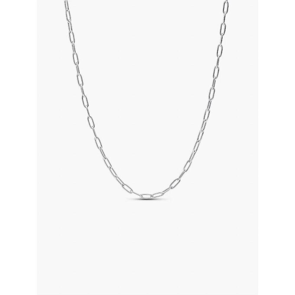 NEW PANDORA elongated link chain necklace - 27.6" in silver
